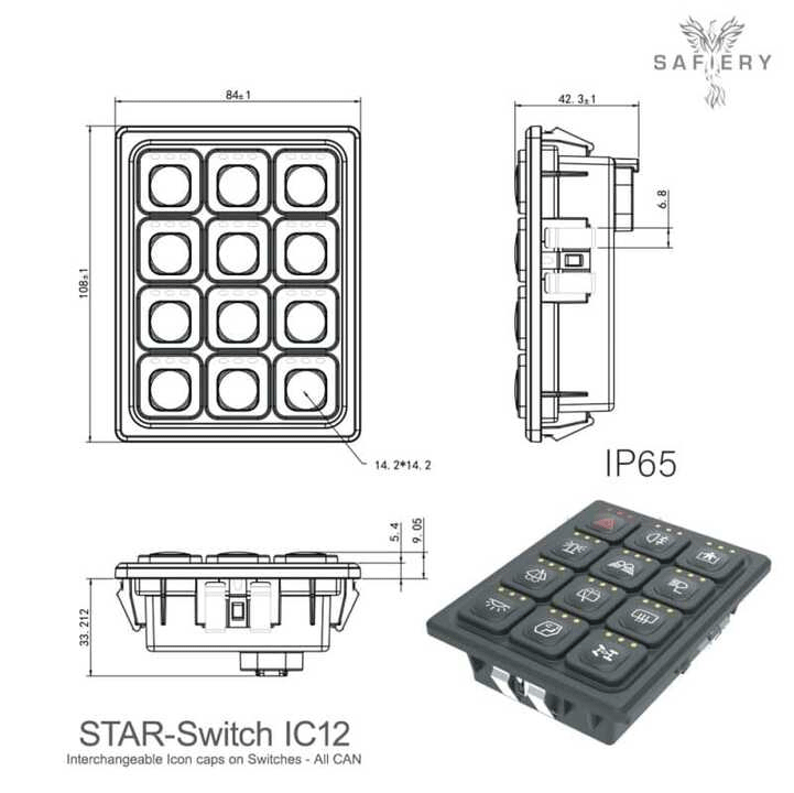 STAR Switch IC12 drawings
