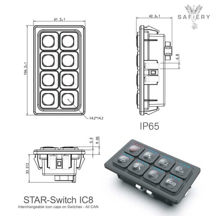 STAR Switch IC8 drawings