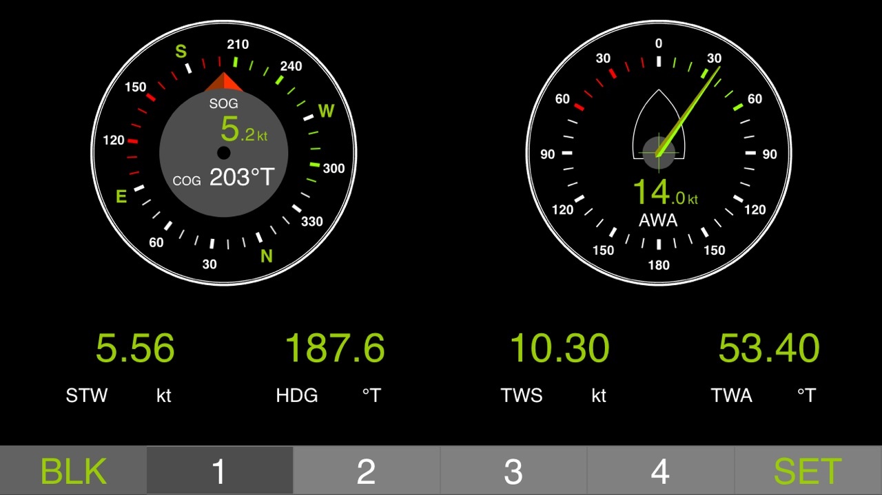 gauges cog sog wind