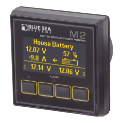 Blue Sea Systems, artnr: 1830B, Blue Sea Systems Monitor M2 OLED DC SOC (Bulk).