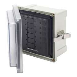 Blue Sea Systems, artnr: 3113, Blue Sea Systems Enclosure SMS Panel 6 Circ Blank (replaces 3113B-BSS).