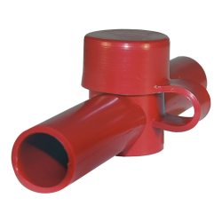 Blue Sea Systems, artnr: 4003, Blue Sea Systems Cable Cap Dual Entry Red.
