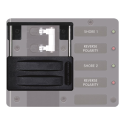 Blue Sea Systems, artnr: 4130B, Blue Sea Systems Lockout Slide 2pos 2pole C-Series (Bulk).