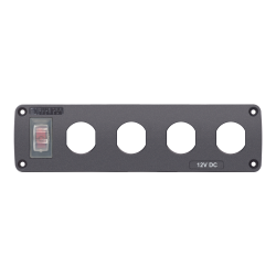 Blue Sea Systems, artnr: 4369, Blue Sea Systems Panel Acc H2O 4 Socket Blank.