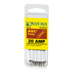 Blue Sea Systems, artnr: 5218100, Blue Sea Systems Fuse AGC 20A Pack 25.