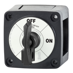 Blue Sea Systems, artnr: 6004200, Blue Sea Systems Switch Battery M ON/OFF Locking Black.