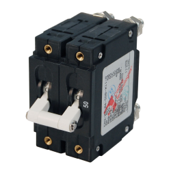 Blue Sea Systems, artnr: 7251, Blue Sea Systems Circuit Breaker CA2Toggle 50A Wht.