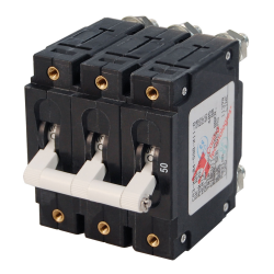 Blue Sea Systems, artnr: 7287B, Blue Sea Systems Circuit Breaker CA3Toggle 50A Wht (Bulk)..