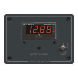 Blue Sea Systems, artnr: 8051B, Blue Sea Systems Panel Meter Digital 7–60VDC 3 Bank (Bulk).