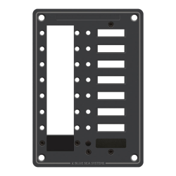 Blue Sea Systems, artnr: 8087, Blue Sea Systems Panel DC 8pos C-Series CB (replaces 8087B-BSS).