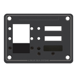 Blue Sea Systems, artnr: 8088, Blue Sea Systems Panel DC 3pos C-Series CB (replaces 8088B-BSS).