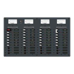 Blue Sea Systems, artnr: 8095, Blue Sea Systems Panel 120VAC 10pos/12VDC 30pos (replaces 8095B-BSS).