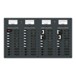 Blue Sea Systems, artnr: 8186, Blue Sea Systems Panel 230VAC 20pos/12VDC 20pos (replaces 8186B-BSS).