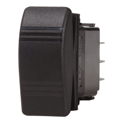 Blue Sea Systems, artnr: 8288B, Blue Sea Systems Switch Contura DPST OFF-(ON) Blk (Bulk)..