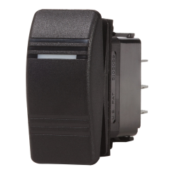 Blue Sea Systems, artnr: 8289, Blue Sea Systems Switch Contura DPDT(ON)-OFF-ON Blk.