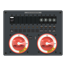 Blue Sea Systems, artnr: 8693B, Blue Sea Systems Panel DC BatteryMng e 2DualCircPlus (Bulk).